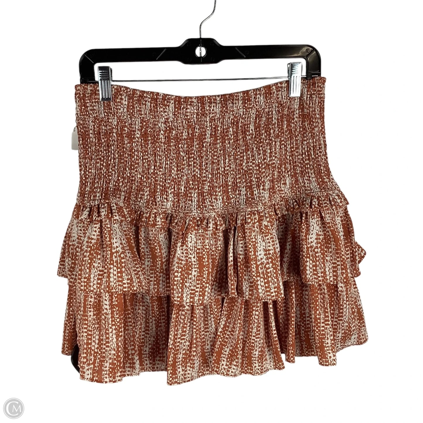 Skirt Mini & Short By Entro In Orange, Size: L