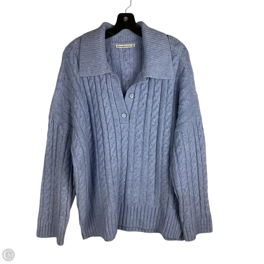 Sweater By Abercrombie And Fitch In Blue, Size: Xl