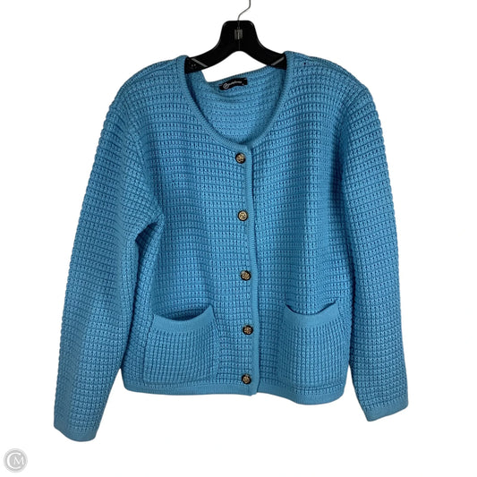Sweater Cardigan By Cmc In Blue, Size: L