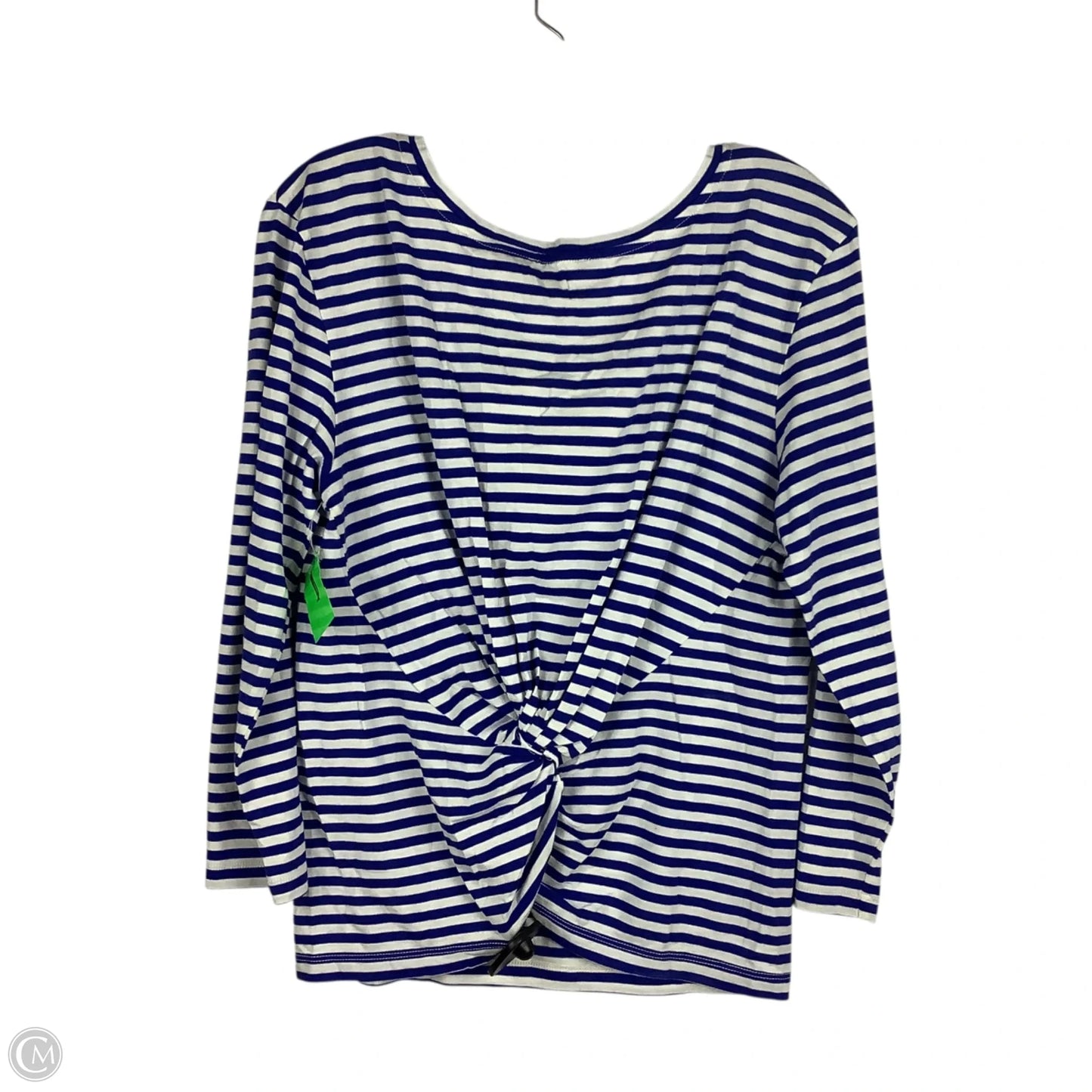 Top Long Sleeve Basic By J. Crew In Striped Pattern, Size: L