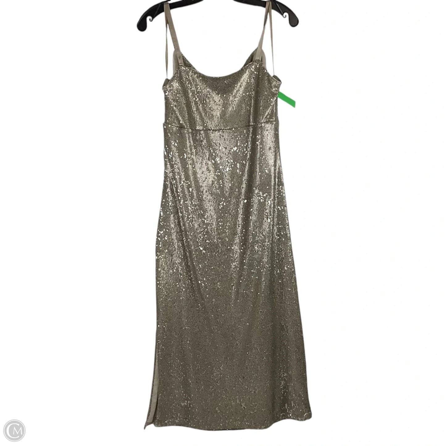 Dress Party Long By White House Black Market In Gold, Size: 14