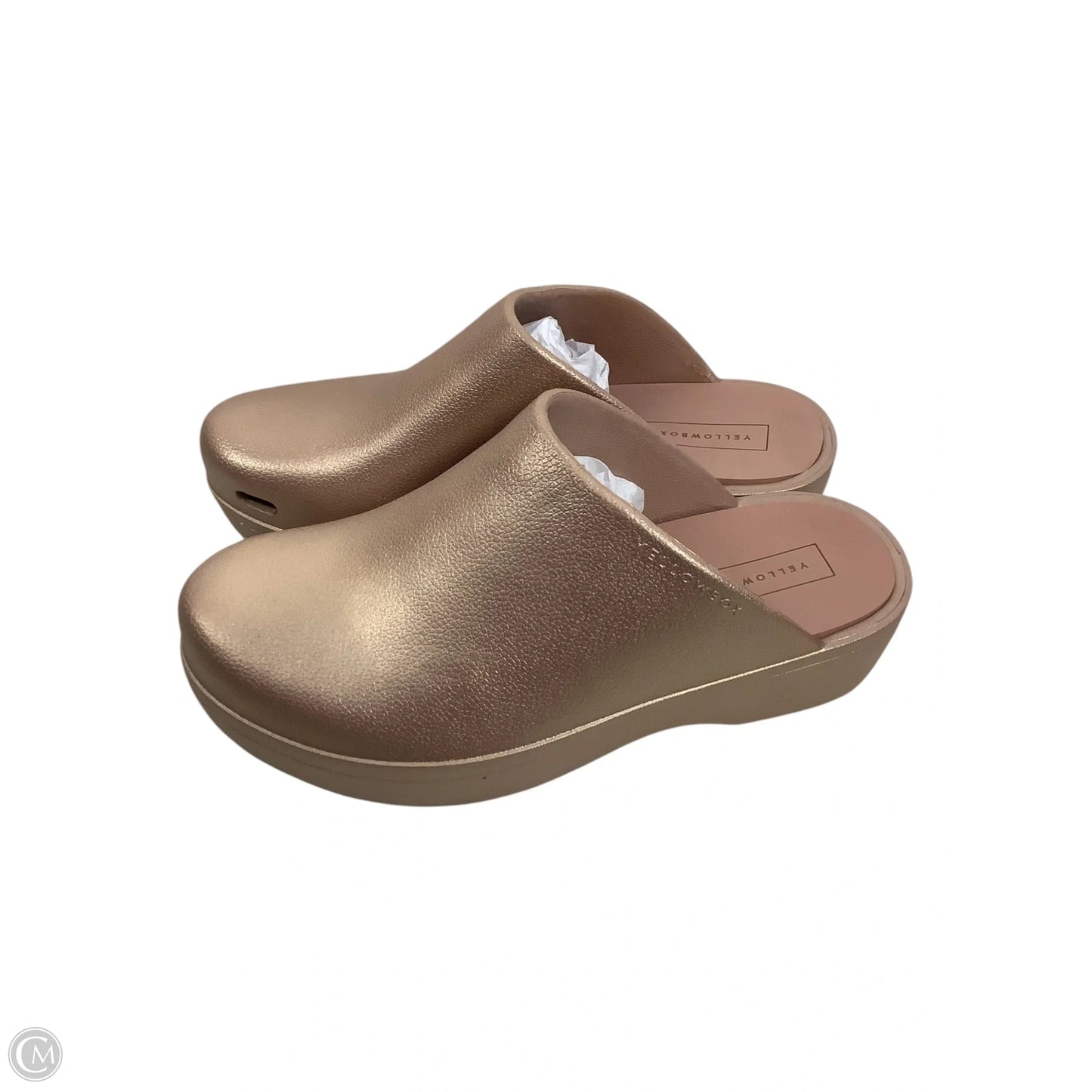 Shoes Heels Block By Yellow Box In Rose Gold, Size: 11