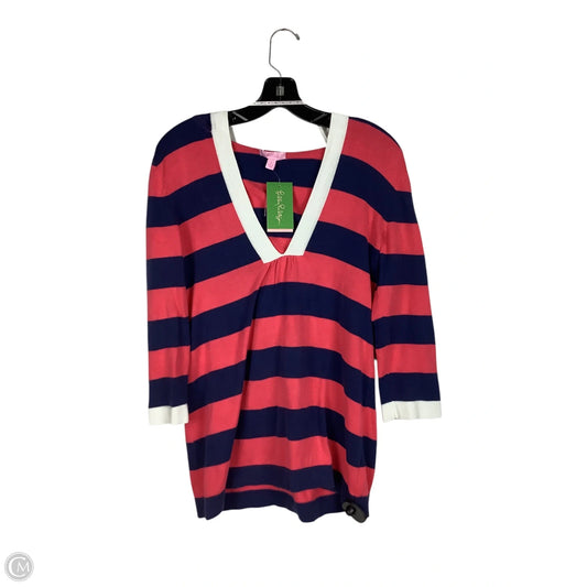 Top Long Sleeve Designer By Lilly Pulitzer In Striped Pattern, Size: S