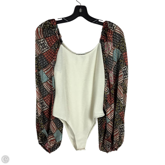 Top Long Sleeve By Clothes Mentor In Cream, Size: L