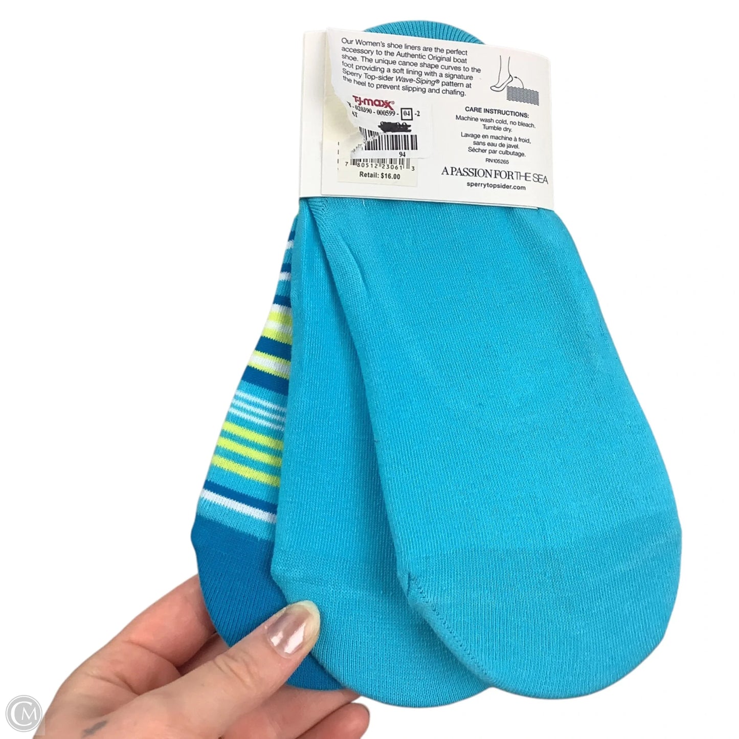Socks By Sperry In Blue, 3 pc