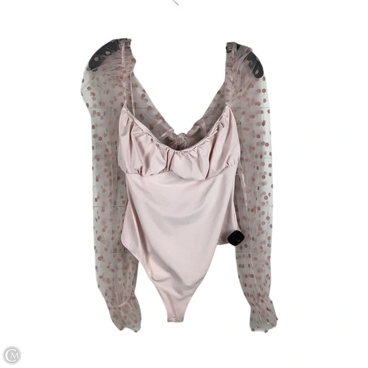 Top Long Sleeve By Free People In Pink, Size: L