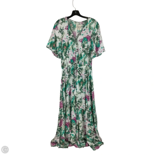 Dress Casual Maxi By Cmc In Tropical Print, Size: S