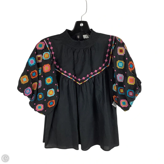 Top Short Sleeve By Thml In Black, Size: M