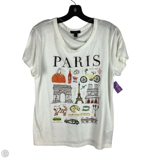 Top Short Sleeve Basic By J. Crew In Cream, Size: Xl