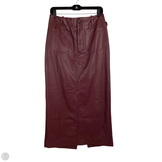 Skirt Maxi By Maeve In Maroon, Size: Est. 8