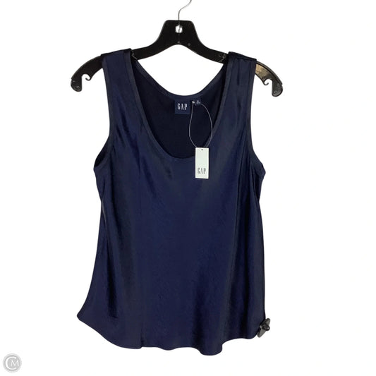 Top Sleeveless By Gap In Navy, Size: M