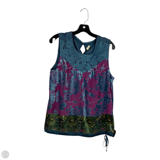 Top Sleeveless By Tiny In Purple, Size: L