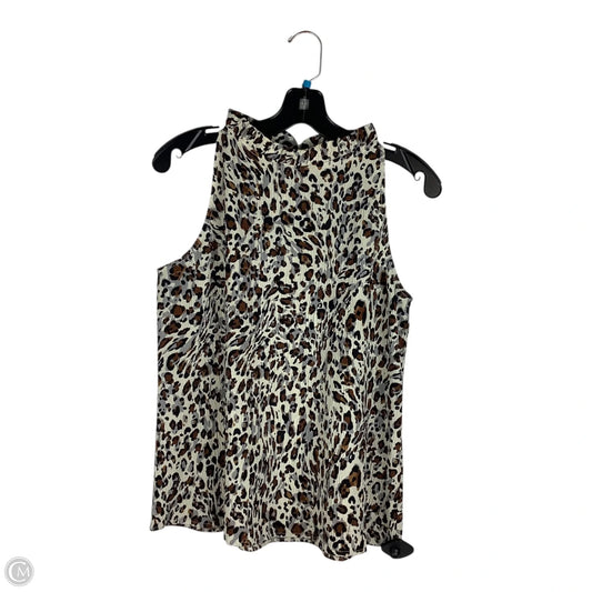 Top Sleeveless By Thml In Animal Print, Size: S