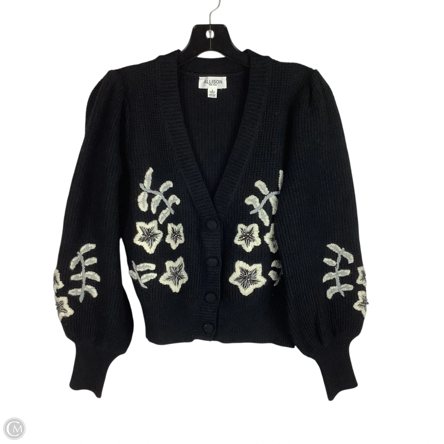 Sweater Cardigan By Allison In Black, Size: S