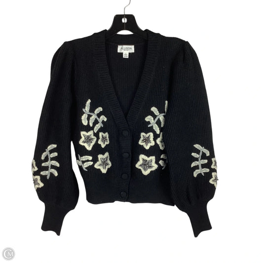 Sweater Cardigan By Allison In Black, Size: S
