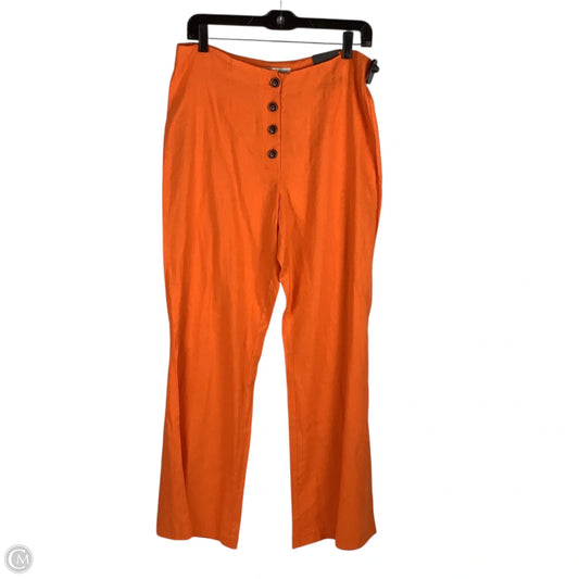 Pants Linen Blend By Versona In Orange, Size: 10