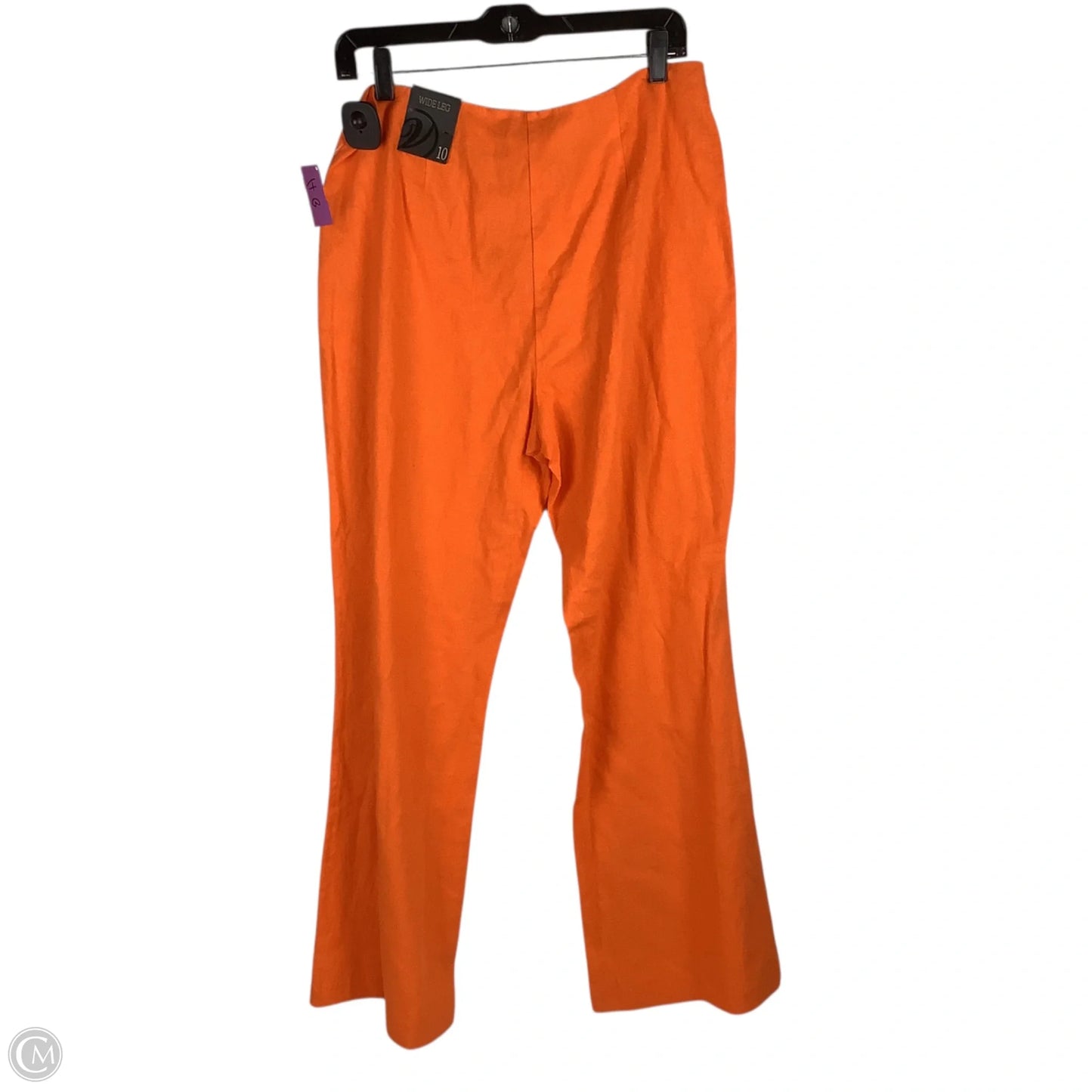 Pants Linen Blend By Versona In Orange, Size: 10