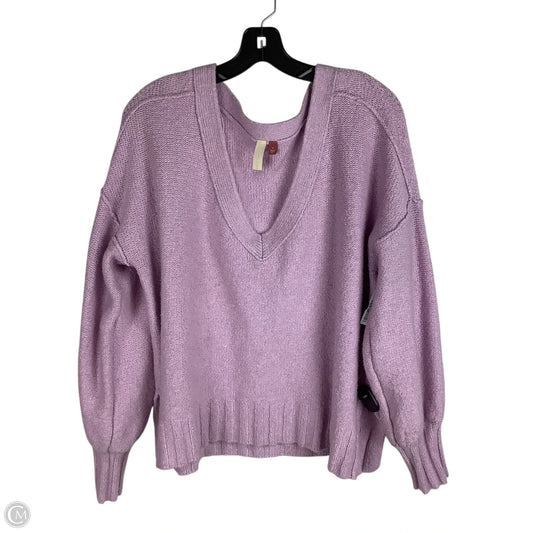 Sweater By Pilcro In Purple, Size: L