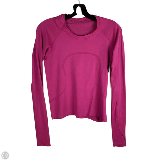 Athletic Top Long Sleeve Crewneck By Lululemon In Pink Size: 6