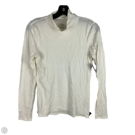 Top Long Sleeve By Anthropologie In Cream, Size: M
