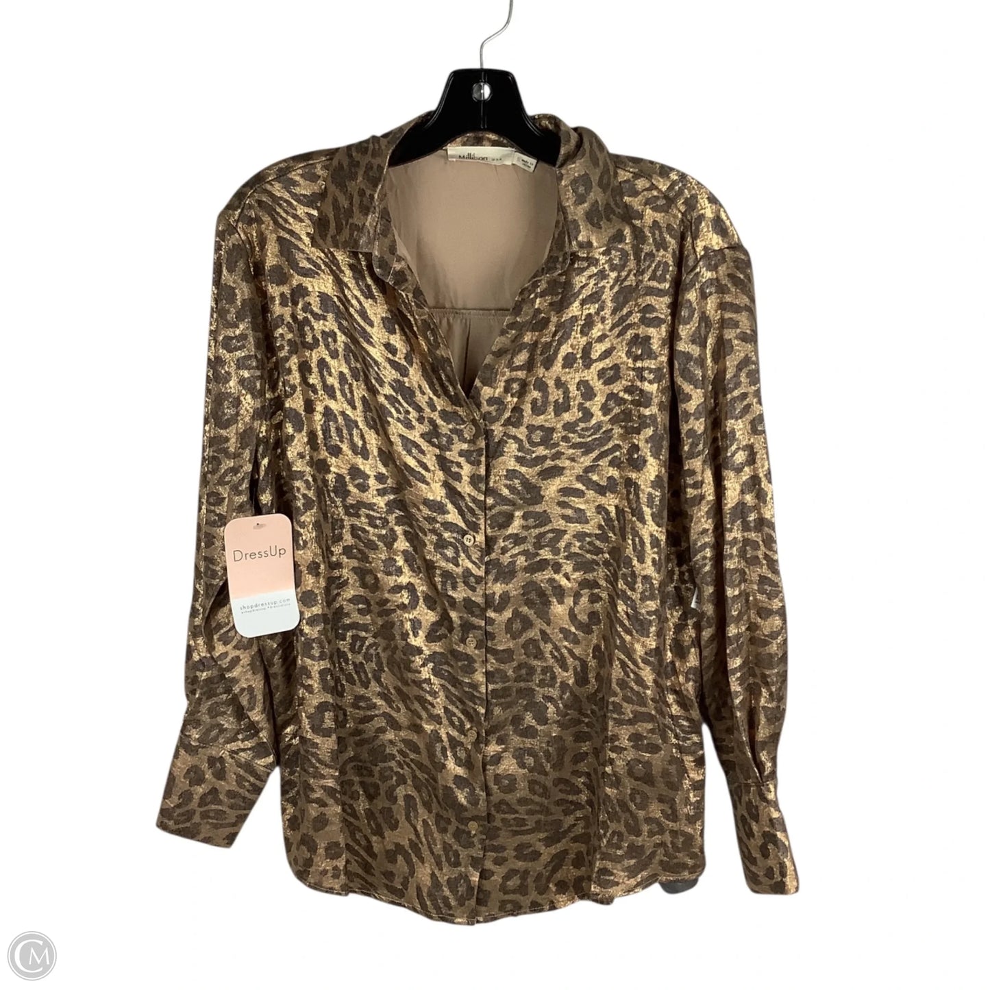Top Long Sleeve By Clothes Mentor In Animal Print, Size: S