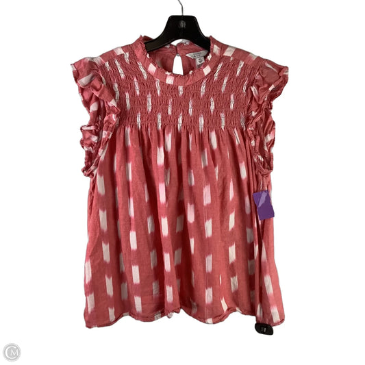 Top Short Sleeve By Crown And Ivy In Pink, Size: Xl