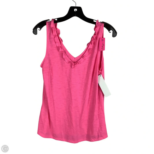 Top Sleeveless Designer By Lilly Pulitzer In Pink, Size: S