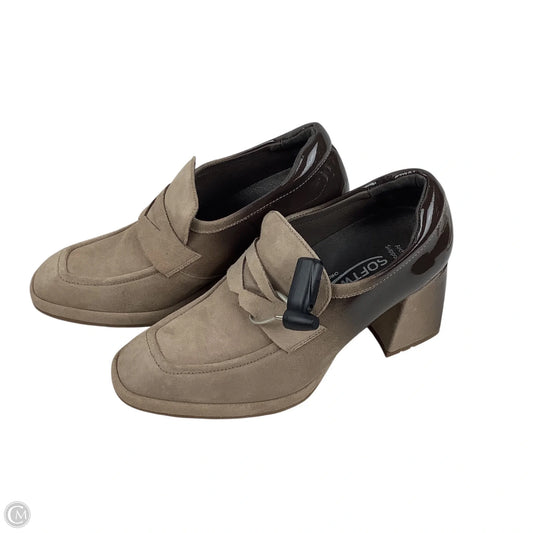 Shoes Heels Block By Clothes Mentor In Taupe, Size: 36.5