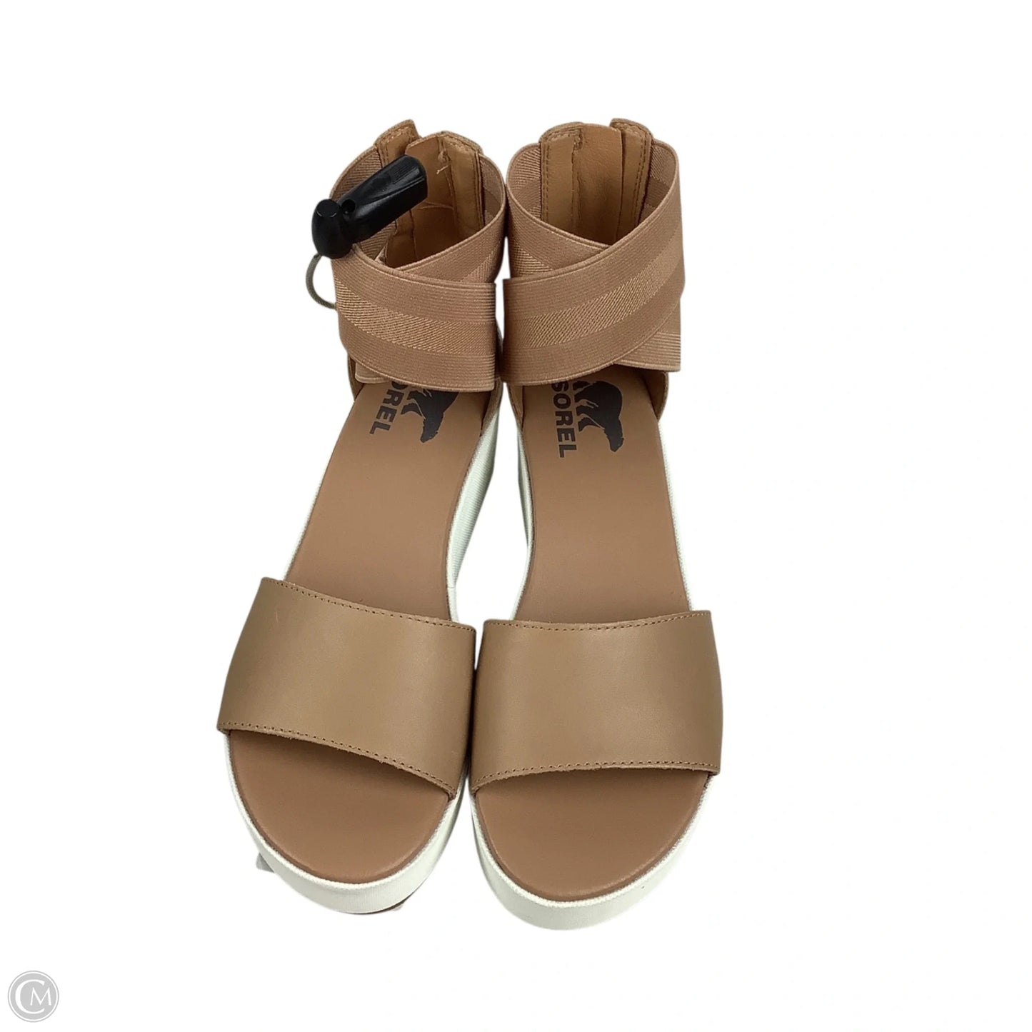 Sandals Heels Platform By Sorel In Tan, Size: 7