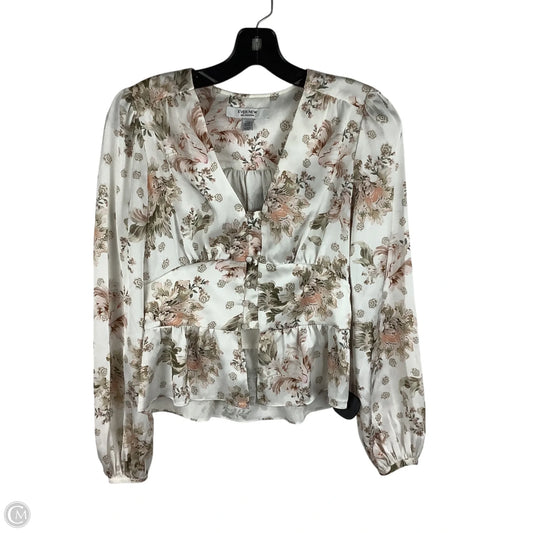Top Long Sleeve By Cmc In Floral Print, Size: Xs