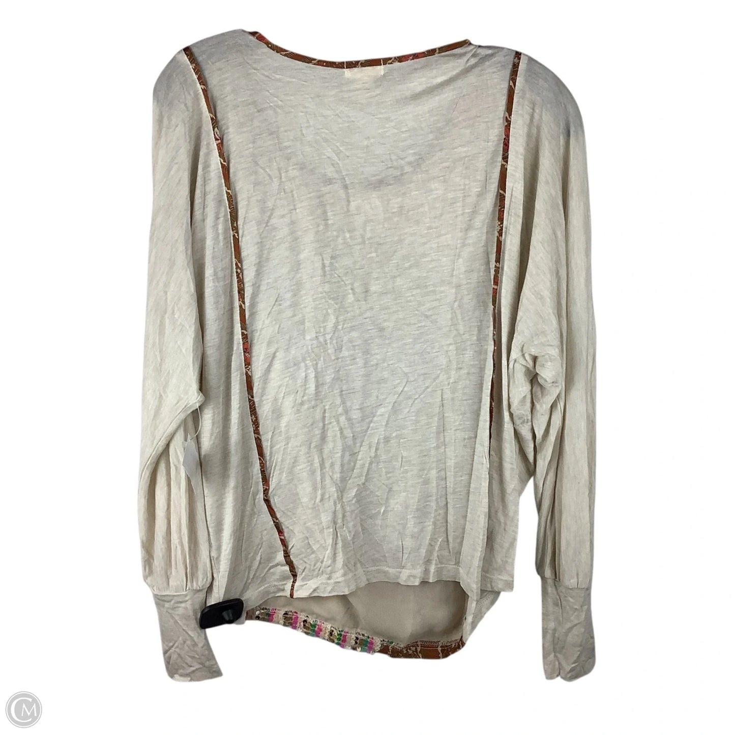 Top Long Sleeve By Tiny In Cream, Size: S