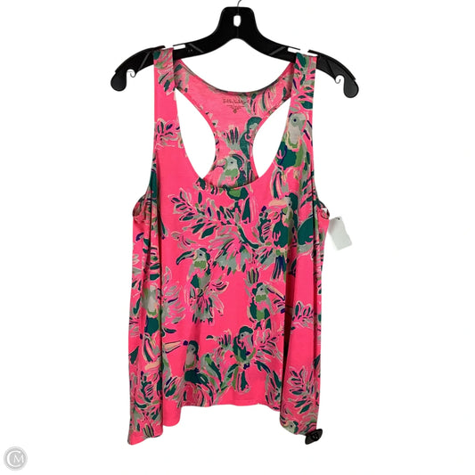 Top Sleeveless Designer By Lilly Pulitzer In Pink, Size: M