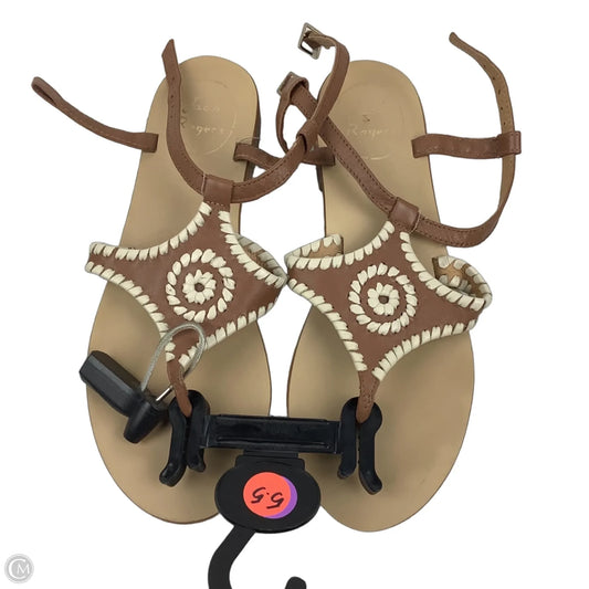 Sandals Flats By Jack Rogers In Brown, Size: 5.5