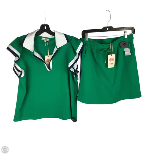 Skirt Set 2pc By Entro In Green, Size: L