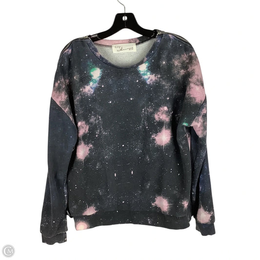 Sweatshirt Crewneck By Vintage Havana In Tie Dye Print, Size: M