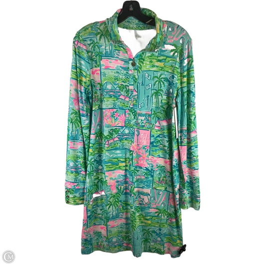 Dress Designer By Lilly Pulitzer In Blue & Pink, Size: M