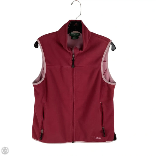 Vest Fleece By L.l. Bean In Pink, Size: S