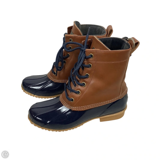 Boots Rain By Bass In Navy, Size: 6