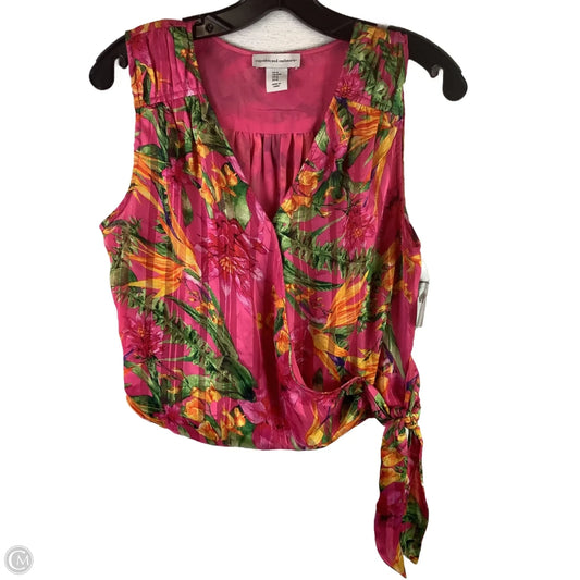 Top Sleeveless By Cupcakes And Cashmere In Pink, Size: M