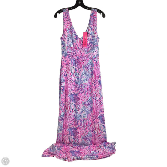 Dress Designer By Lilly Pulitzer In Pink & Purple, Size: M