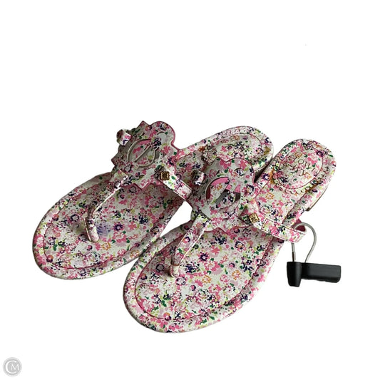 Sandals Flip Flops By Crown And Ivy In Multi-colored, Size: 6.5