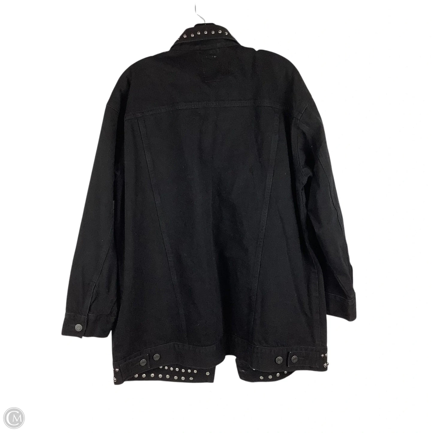 Jacket Denim By Gap In Black Denim, Size: L