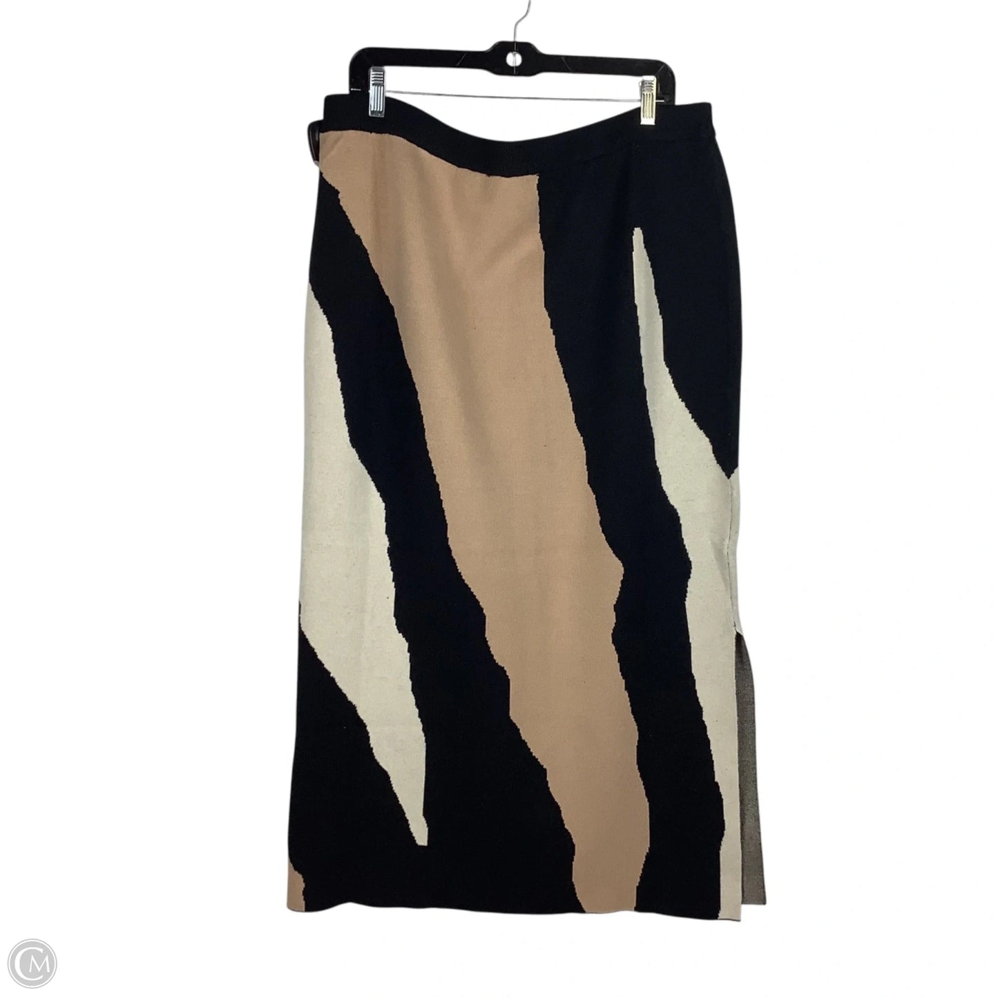 Skirt Maxi By Eloquii In Black & Brown, Size: Xl
