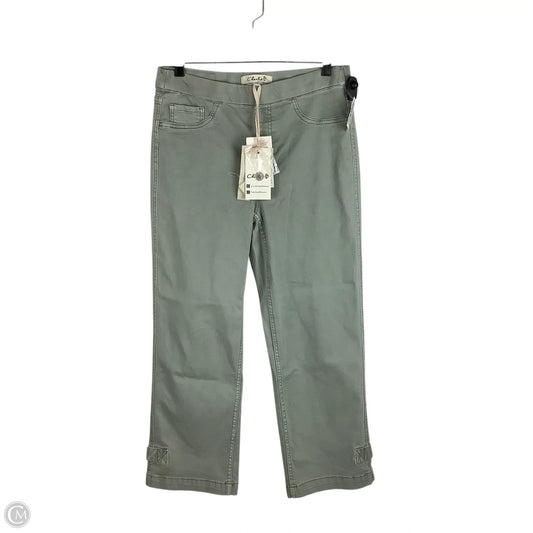 Pants Cropped By Charlie B In Green, Size: 6