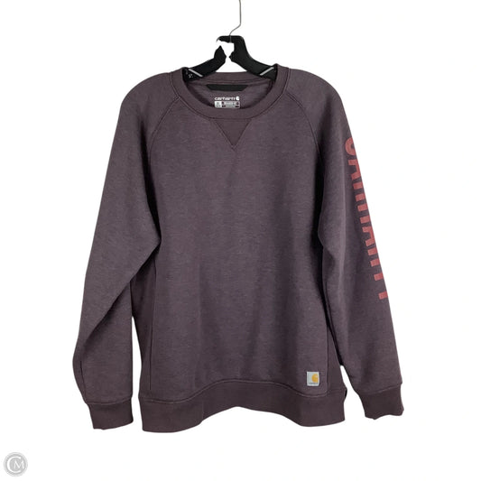 Sweatshirt Crewneck By Carhartt In Purple, Size: Xl