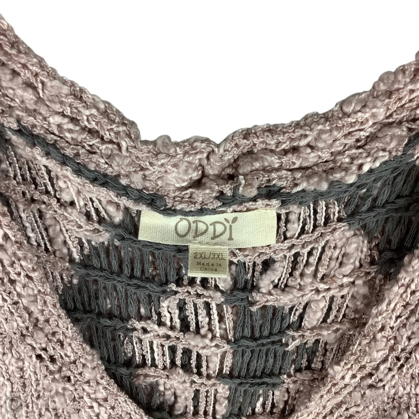 Sweater By Oddi In Pink, Size: 2x/3X