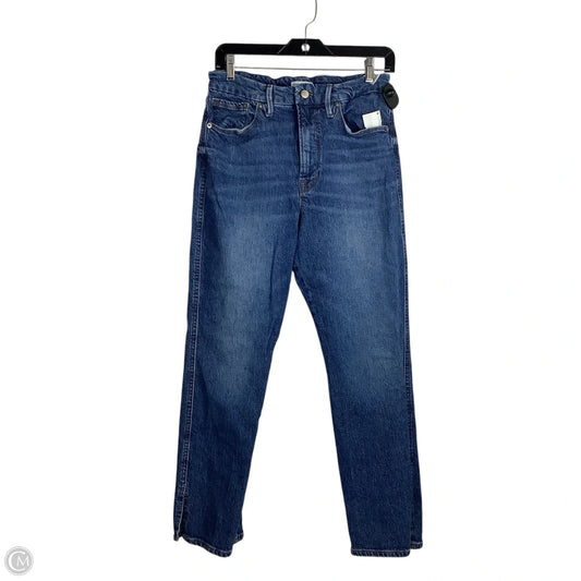 Jeans Straight By Good American In Blue Denim, Size: 10