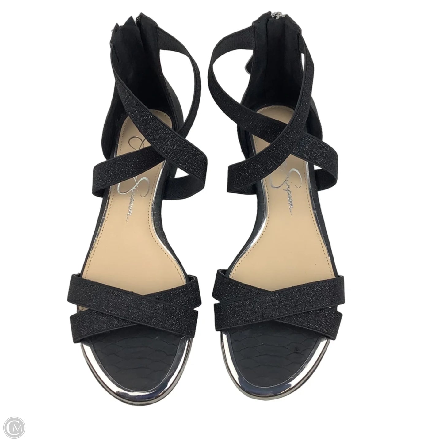 Sandals Flats By Jessica Simpson In Black, Size: 6.5