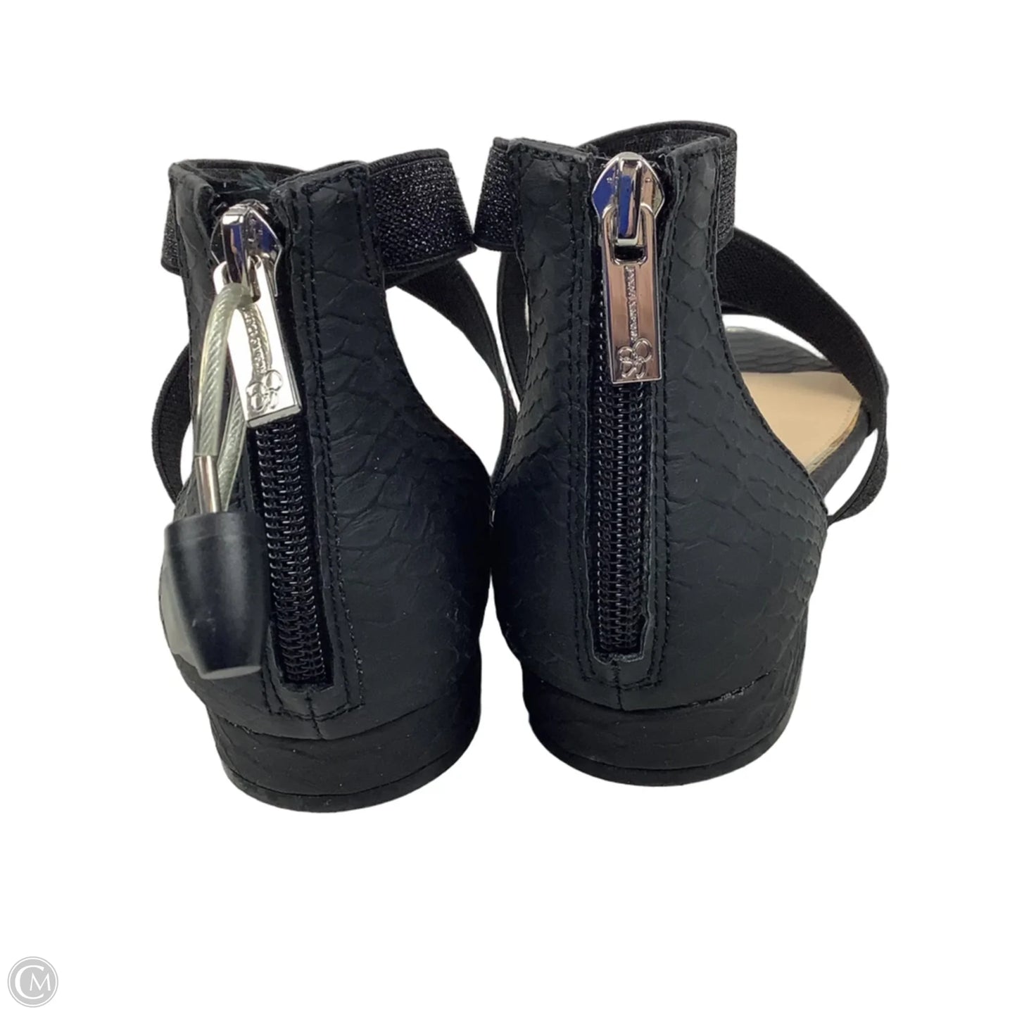 Sandals Flats By Jessica Simpson In Black, Size: 6.5