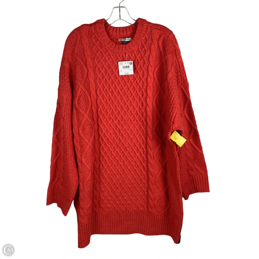 Dress Sweater By American Eagle In Orange, Size: L